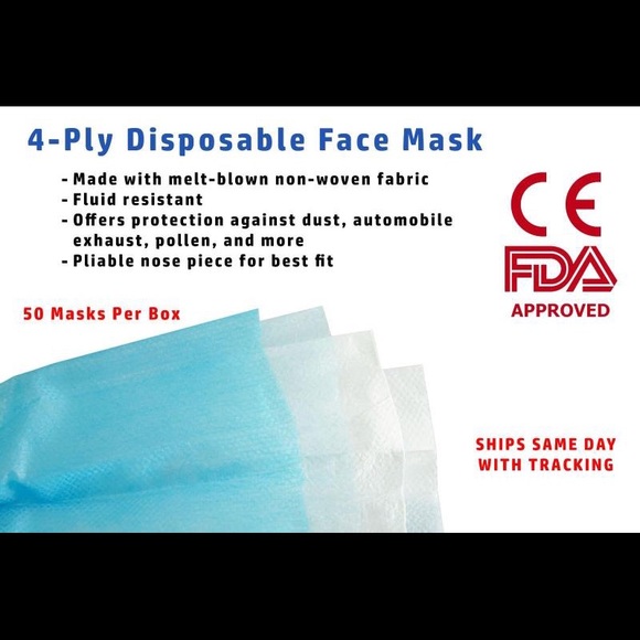 High quality 4-ply medical masks - Picture 2 of 3